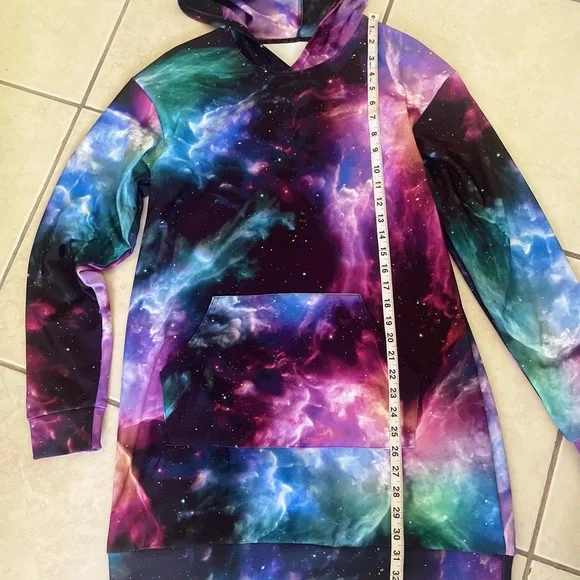 Blackmilk Galaxy Butterfly Hoodie Dress - Picture 3 of 8